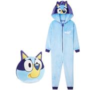 BlueY Onesie, Pyjama Pilou Pilou Garçon - Cadeau pour Garçon (Bleu avec Sac, 2-3 Ans)