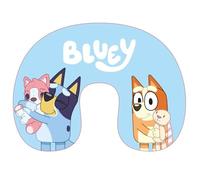 Bluey Oreiller de voyage pour enfants | Coussin doux et de soutien en forme de U pour enfants | Produit officiel Bluey | Soutien confortable de la tête et du cou pour voiture, avion, train | Léger et
