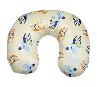 Bluey Oreiller de voyage pour enfants | Coussin en peluche douce en forme de U pour tout-petits et enfants | Produit officiel Bluey | Support ergonomique pour le cou et la tête pour voiture, avion et