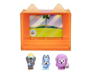 Bluey Pack d'épisodes Fuzzies : Shadowlands. avec 3 mini-figurines de collection spécialement floquées (y compris 1 exclusive), une vitrine, une carte à collectionner en aluminium et un guide de
