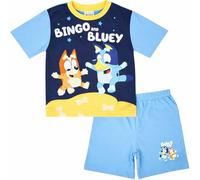 BlueY, Pyjama Court pour garçons ou Filles et Bingo, Bleu, Âge 3-4 Ans