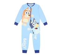 Bluey Pyjama en polaire pour enfant Tout en un pour garçons et filles, bleu, 6-7 ans