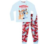 BlueY Pyjama Fille, Pyjama Noel pour Enfant, Ensembles De Pyjama Fille, Bleu 2-3 Ans