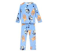 BlueY Pyjama Garçon et Filles, T-Shirt et Pantalon Long Pyjama 2 Pièces en Polaire Douce Velours pour Enfants, Tailles 3 à 6 Ans (FR/ES, Âge, 5 Ans, Taille Normale, Bleu Clair)