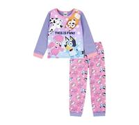 Bluey Pyjama pour fille | Bingo, Coco, Chloe | Pyjama en coton | Produit officiel, lilas, 2-3 ans