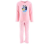 BlueY Pyjama pour Filles, T-Shirt et Pantalon Long en Velours Doux pour Garçon, Pyjama Polaire 2 Pièces pour Enfants, Taille 5 Ans | Rose