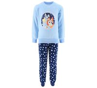 BlueY Pyjama pour Garçon, 2 Pièces T-Shirt en Velours et Pantalon Long pour Fille, Pyjama en Polaire Douce, Taille 6 Ans | Bleu