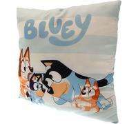 Bluey - rayé - Oreiller rembourré TA10785 (Taille unique) (Blanc/Bleu)