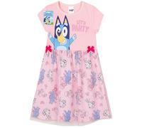 BlueY Robe Fille Été à Manches Courtes Jupe Tulle Fille Robe Enfant et Tout-Petite pour Fête Vacances Idée Cadeau (7-8 Ans, Rose)
