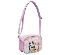 Bluey Sac à bandoulière pour fille Rose et Bingo, Sac à Main, rose, 18x14x7cm