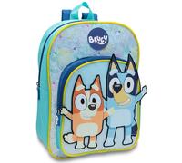 Bluey Sac à dos pour enfants d'âge préscolaire avec grande poche avant - Bleu, bleu