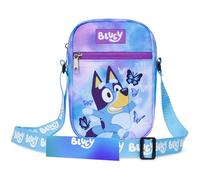 Bluey Sac Bandoulière Fille Sac à Main Enfant avec Sangle Réglable Voyage Sorties Shopping Vacances Idée Cadeau (Bluey Papillon)