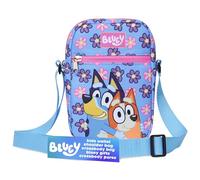Bluey Sac Bandoulière Fille Sac à Main Enfant avec Sangle Réglable Voyage Sorties Shopping Vacances Idée Cadeau (Bluey Fleur)