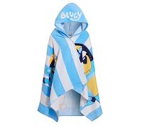BlueY Serviette à capuche Poncho pour enfants en 100% coton Serviette de plage et de bain Accappatoio Robe de bain