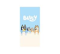 Bluey - Serviette de plage en coton - Bleu/Beige - 70 x 140 cm