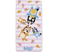 Bluey serviette de plage enfants - Serviette de bain 70x140cm multicolore