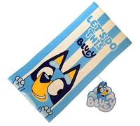 BlueY Serviette Enfant 70x140 cm | Microfibre Douce et absorbante | Séchage Rapide | Conception Officielle de Plage, de Piscine et de Salle de Bain | Parfait pour Les Enfants et Les Fans.