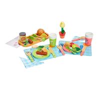 Bluey - Set de dinette Bluey - Kit de Jeu de rôle de 32 pièces avec Asperges Magiques, Assiettes et Couverts - Jeu imaginatif pour Les Enfants - Bois certifié FSC, à partir de 3 Ans