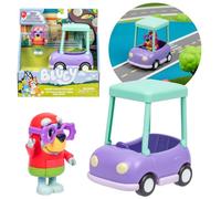 Bluey Set de figurines, voiture de grand-mère et Janet, figurines, éléments mobiles 3+
