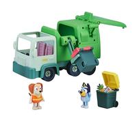 Bluey Set de jeu Camion poubelle avec figurines articulées de 6,3 cm Vert