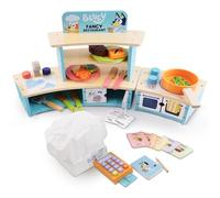 Bluey - Set de Jeu de dinette Restaurant de Luxe - Cuisine en Bois pour Enfants avec Four, évier, réfrigérateur et Accessoires de Cuisine - Kit en Bois certifié FSC pour des Jeux de rôle imaginaires