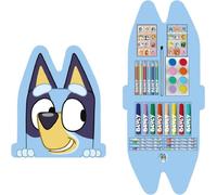 Bluey Set de papeterie scolaire EVA Etui avec crayons, règle & plus pour enfants