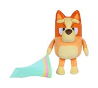 BLUEY Sleepy Time Bingo Peluche de 33 cm avec Couverture, Appuyez sur le Ventre pour Entendre 7 Phrases, chantez avec Le Bingo sur la Chanson à thème, Douce fabriquée avec des Tissus