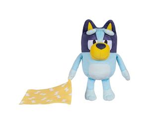 Bluey Sleepy Time Peluche de 33 cm avec couverture, appuyez sur le ventre pour entendre 7 phrases amusantes, chantez le long de la chanson à thème, si douce fabriquée avec des tissus de luxe et des