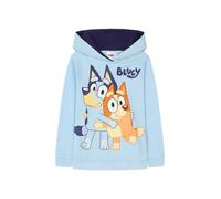 Bluey Sweat à capuche pour garçons et filles en coton pour enfants, bleu, 6-7 ans