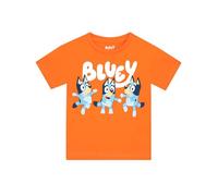 BlueY Tee Shirt Enfant Garcon | Bingo Garçons T-Shirt Coton | T-Shirts à Manches Courtes Garçon | Orange 2-3 Ans