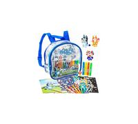 Bluey Ultimate Activity Backpack Creez vos propres scenes de Suncatchers et revelez des scenes de surprise parfaites pour le voyage de voyage de