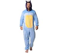 BlueY Vêtements De Nuit Homme, Bandit Onesie Homme, Polaire Grenouillère Adulte, Bleu L