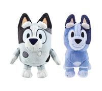 Bluey's Cousins Muffin & Socks Plush Toy Bundle - 7 Muffin & 7.5 Socks Plush - Deluxe Fabrics & Embroidered Details. Collect Bluey's Family & Friends!