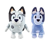 Bluey's Cousins Muffin & Socks Plush Toy Bundle - 7 Muffin & 7.5 Socks Plush - Deluxe Fabrics & Embroidered Details. Collect Bluey's Family & Friends!