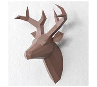 BLUEZY 3D Origami Papier Modèle, Papercraft Kit, Tête De Cerf De Papier, Décoration D'intérieur, Trophée De Papier, Cadeau, Origami 3D, Bricolage en Papier, Kit De Bricolaje, Puzzle 3D A