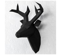 BLUEZY 3D Origami Papier Modèle, Papercraft Kit, Tête De Cerf De Papier, Décoration D'intérieur, Trophée De Papier, Cadeau, Origami 3D, Bricolage en Papier, Kit De Bricolaje, Puzzle 3D F