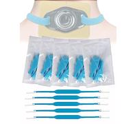 BLUEZY 5 Pièces Collier de Trachéotomie, Sangle de Fixation de Trachéotomie, Sangle Canule Trachéale Support Fixe Sangle Accessoire réglable