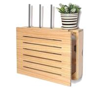 BLUEZY Cache Box WiFi, Boite Rangement Routeur WiFi Cache par Faitement Le Boitier TV Et Módem-Router, Cache Box Internet Boîte De Rangement pour Routeur WiFi, Cable Management L'etagère L