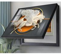 BLUEZY Cache Compteur Electrique Armoire De Couverture De Boîte À Fusibles Couvercles De Boîte À Compteurs Décoratifs Modernes Couvercles Décoratifs pour Compteurs D'intérieur A15,60 * 50cm