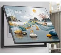BLUEZY Cache Compteur Electrique Armoire De Couverture De Boîte À Fusibles Couvercles De Boîte À Compteurs Décoratifs Modernes Couvercles Décoratifs pour Compteurs D'intérieur A18,40 * 30cm