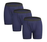 BLUEZY Caleçon Homme Boxer Incontinence sous-Vêtement Calecon Incontinence Shorty Réutilisable Boxer Respirant Slip Adulte pour Patient Slip Incontinence Homme Culotte Anti Fuite Urinaire C,M