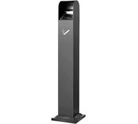 BLUEZY Cendrier sur Pied Cendrier Exterieur Conteneur À Cigarettes en Métal Coupe-Vent Et Résistant À La Pluie pour L'intérieur Cendriers Commerciaux pour La Terrasse Et Fumer dans Le Jardin