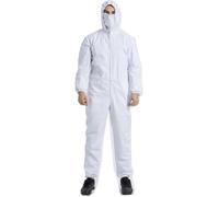 BLUEZY Combinaison De Vêtements De Travail De Protection De Blindage EMF RF, Anti-Rayonnement, Anti-Radiation en Fiber d'argent, Vêtements De Protection Contre Les Ondes Électromagnétiques B,3XL