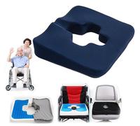 BLUEZY Coussin Anti-Escarres, Coussin De Siège en Gel, Coussin De Siège pour Fauteuil Roulant Anti-Escarres avec Housse en Tissu pour Personnes Alitées Et Longues Périodes Assises B