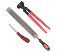 BLUEZY Kits D'outils pour Maréchal-Ferrant, Râpe À Sabot, Pinces À Sabot, Soins des Sabots pour Chevaux Pince À Parer Chevaux, Outils De Taille-Sabots pour Chevaux