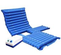 BLUEZY Matelas À Pression Alternée, Coussin Anti Escarres Fessier, Prévention des Plaies De Lit Et Matelas Gonflable À Air pour Personnes Âgées Et Alitées Adapté Aux Lits D'hôpital Standard