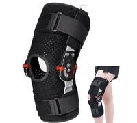BLUEZY Orthèse De Genou Articulée, Attelle De Genou Post-Opératoire Réglable, Immobilisateur De Jambe Genouillere Ligamentaire Genou Genouillère Arthrose pour L'arthrose, Les Douleurs Arthritiques S
