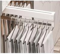 BLUEZY Porte-Pantalons Coulissant, Barre De Penderie Extensible, Tige De Porte-Pantalons Télescopique, Muet Lisse, Charge Maximale 25 Kg, Accessoire Dressing B,35cm