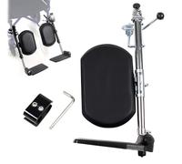BLUEZY Repose-Jambes Élévateurs pour Fauteuil Roulant Rechange Universelle avec Repose-Pieds Rembourrés, Réglable 90°-180°, Capacité 100 Kg Nettoyage Facile pour Handicapés Left