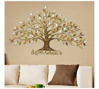 BLUEZY Sculpture Murale en Métal, Silhouette en Métal De l'arbre De Vie 3D Tenture en Fer Forgé, Décoration Murale À La Maison, Décoration Murale Créative À Suspendre for Salon, Chambre, Hôtel